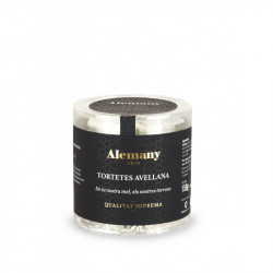 Bote de tabletas de avellana pequeño 150 g