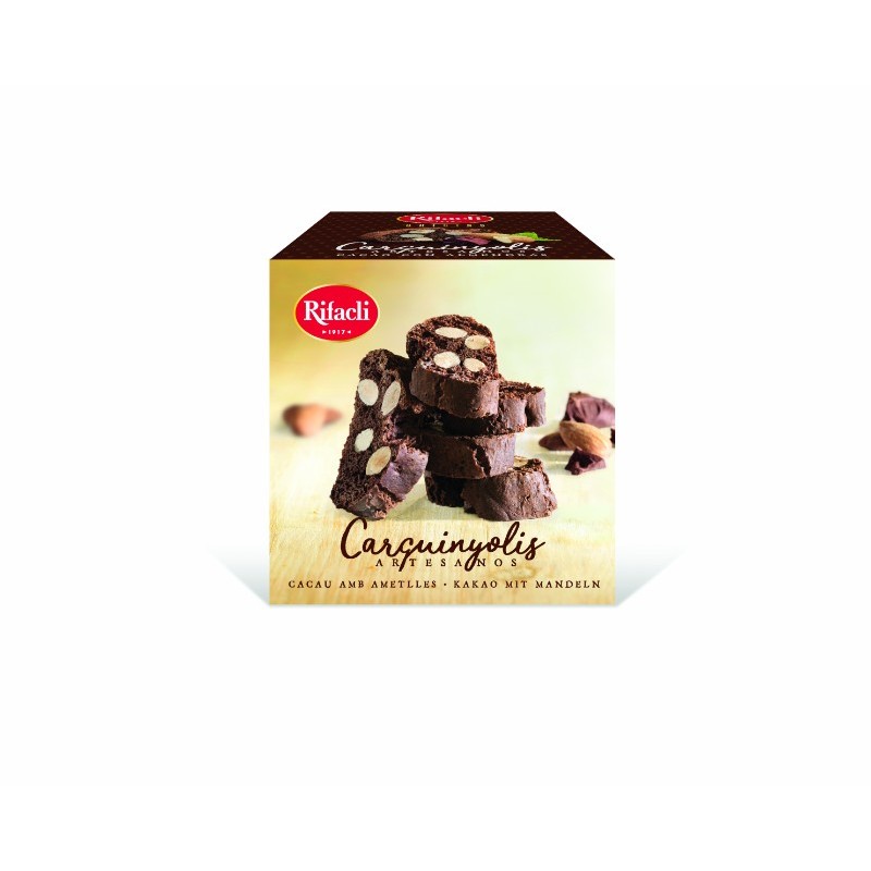 Carquinyolis de cacau amb ametelles - Rifacli