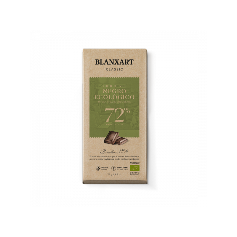 Xocolata ecològica 72% cacau Blanxart