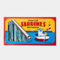 Caja grande de Sardinas de chocolate con leche - Simón Coll