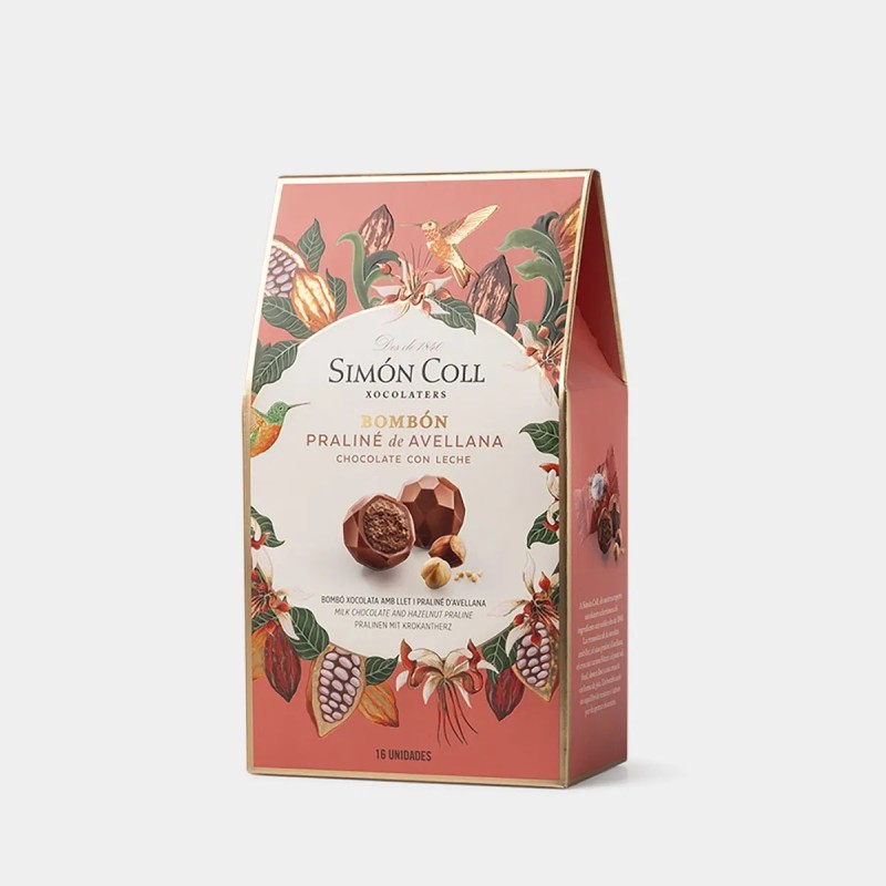 Bombones de chocolate con leche y praliné de avellana - Simón Coll