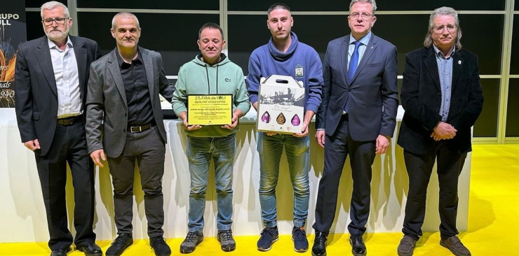 El aceite Selecció del Molí del Pau premiado como el mejor Aceite de Oliva Virgen Extra frutado verde dulce en la Fira de l'Oli